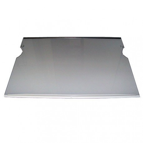 TABLETTE VERRE COMPL. + BARRE 480X340MM