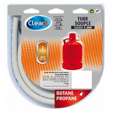 2854507 TUYAU GAZ BUTANE-PROPANE 1,0M (VALIDITÉ 5ANS) XPD 36-110