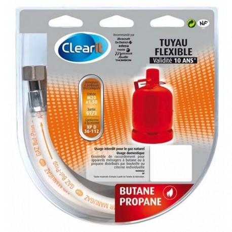 TUYAU GAZ BUTANE-PROPANE 2,00M (VALIDIT