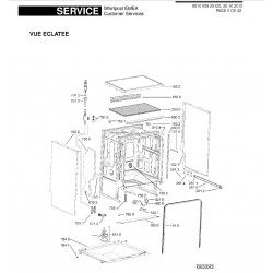 Vue éclatée lave vaisselle siemens aquasensor