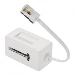 ADAPTATEUR T FEMELLE / RJ45 MALE 10CM