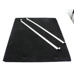 filtre charbon dim 263x310mm + fixations pour hotte DE DIETRICH