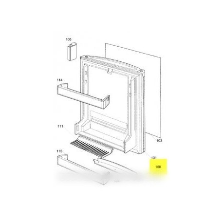 porte refrigerateur avec joint