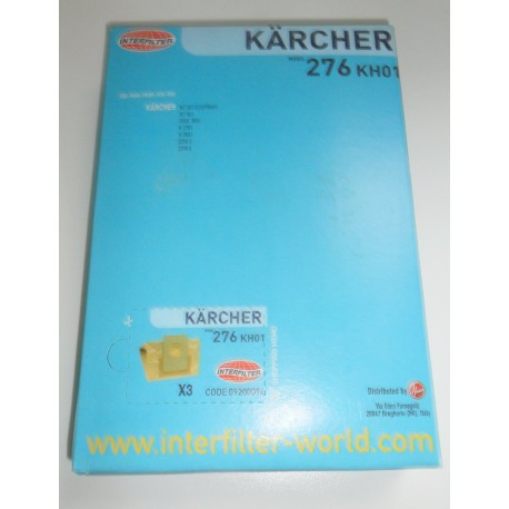 SACS X3 POUR ASPIRATEUR KARCHER