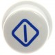 bouton poussoir start blanc pour lave vaisselle INDESIT