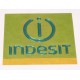 PLAQUE MARQUE CHROMEE INDESIT