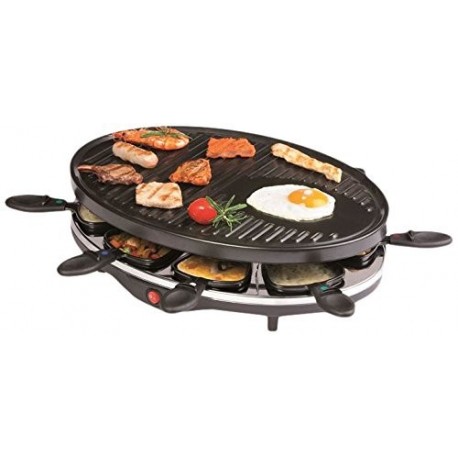 RACLETTE, GRILL & GOURMET - 1200W - 8 PERSONNES DOMO