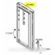 porte refrigerateur avec joint mag