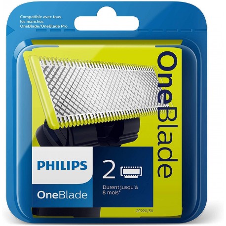 Pack de 2 lames de rasage pour Philips OneBlade
