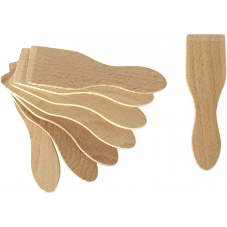 Lot de 8 spatules en bois Lagrange - Multiples usages : raclette, mini cr