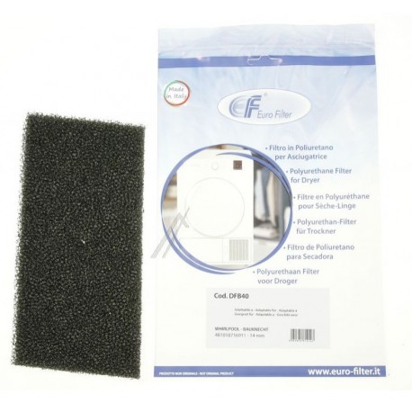 mousse filtre HXadaptable bauknecht pour s