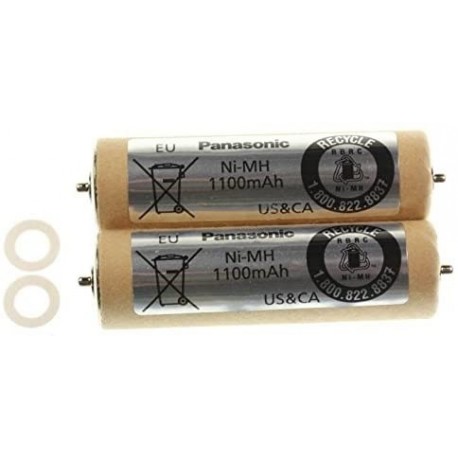 Lot de 2 batteries pour rasoirs 