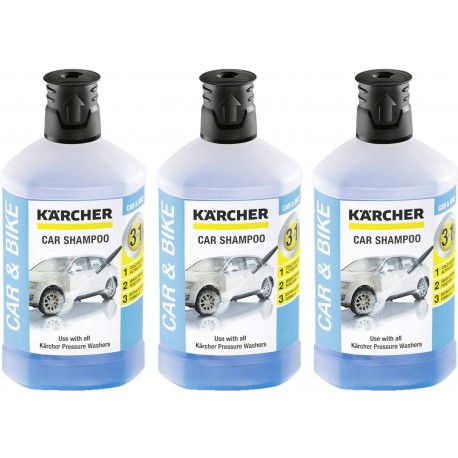 Lot de 3 shampoings de voiture 3 en 1 pour nettoyeur haute pression K