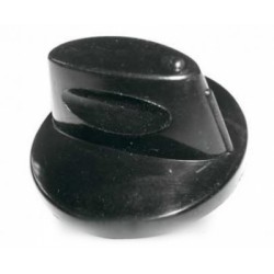 bouton de commande noir pour table de cuisson whirlpool