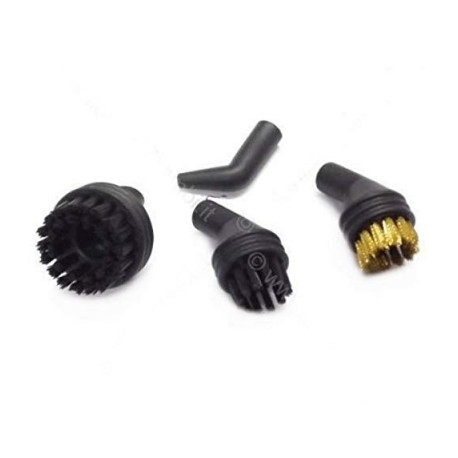 kit de 4?accessoires originaux polti pour vaporetto smart 40?mop (brosses ? poils en nylon