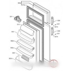 porte refrigerateur avec joint