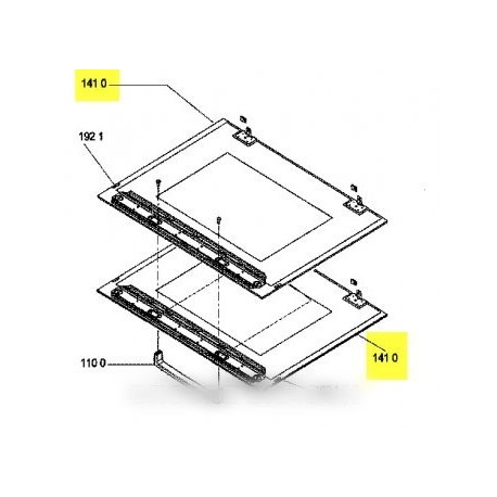 vitre exterieure avec encadrement wh