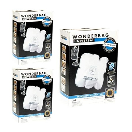 wonderbag allergy care lot de 12 sacs d'aspirateur pour aspirateur rowenta