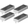 Lot de 4 Filtres CleanAir HEZ9VRCR0 (19 x 7,5 x 3,5 cm) pour hotte Bosch - 17004805 