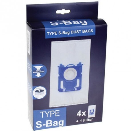 GDE - 4 Sacs avec 1 Filtre pour Aspirateur Type S-BAG FC802103