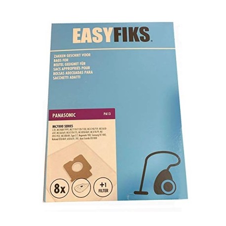 electrotodo sacs aspirateur panasonic easyfiks mc7000 series papel