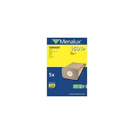 menalux 1501 p lot de 5 sacs en papier pour aspirateurs tornado (import allemagne)